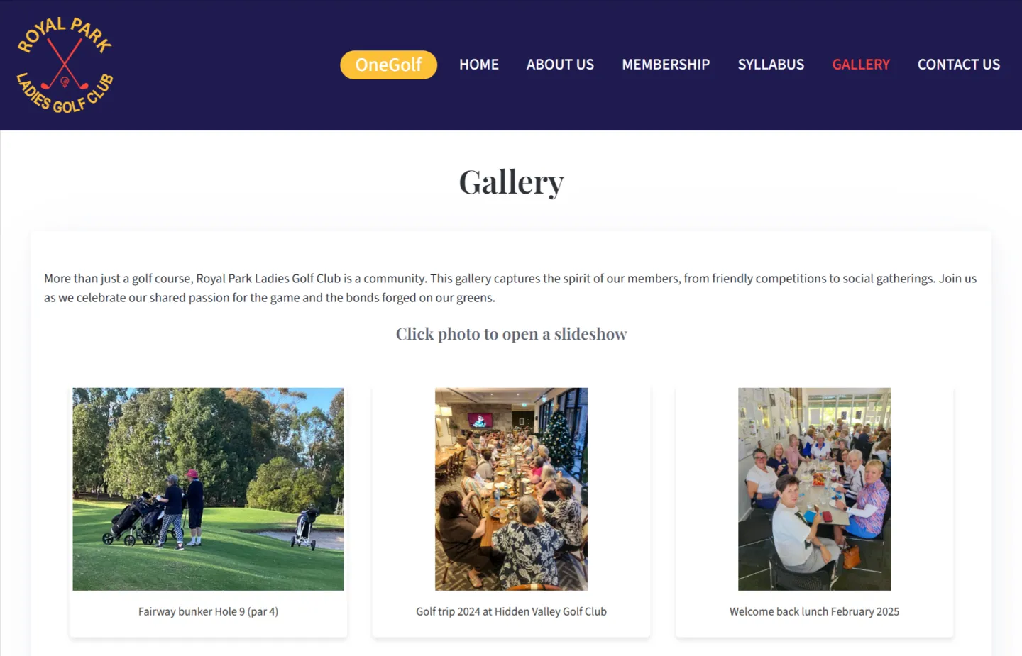 Royal Park Ladies Golf Club